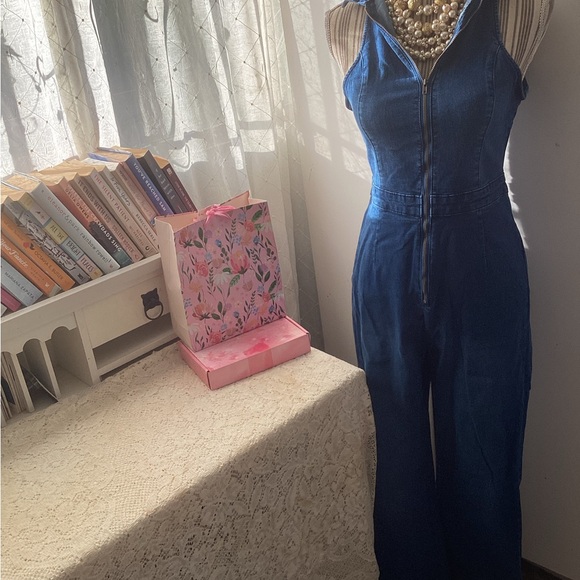 NEWT Women's Denim Jumpsuit size M - Picture 4 of 16
